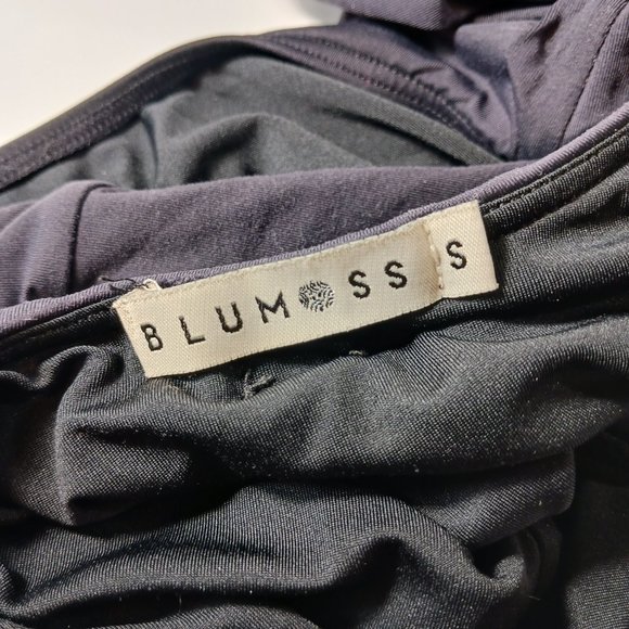 BluMoss Luxury One-Piece Swimwear Villa Classic Halter Maillot Navy Size Small - Picture 11 of 15